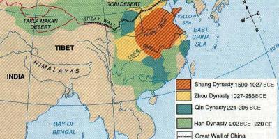 Drevni Kini geografiju mapu