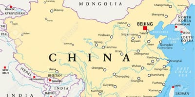 Kina je mapa kapitala