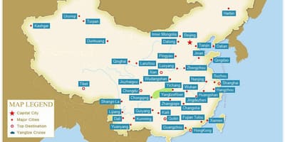 Mapa kineski gradova