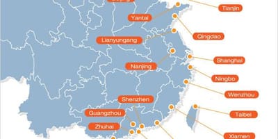 Mapa kineski luke