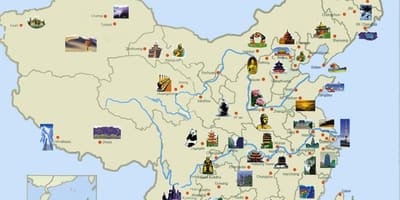 Turističke mapu Kini
